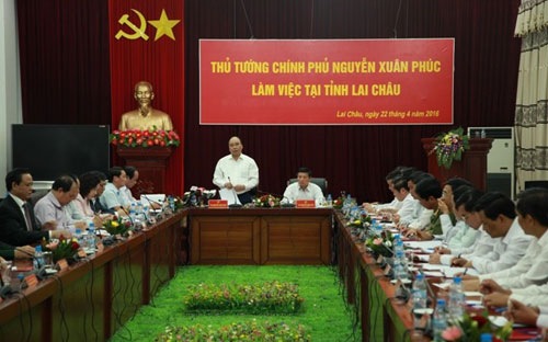 Thủ tướng Nguyễn Xuân Phúc làm việc với UBND tỉnh Lai Châu