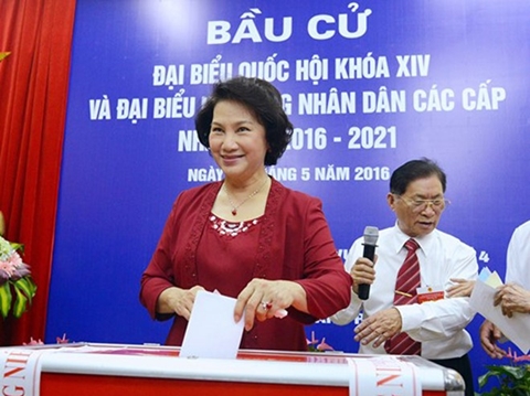 Bà Nguyễn Thị Kim Ngân đứng đầu số phiếu bầu đại biểu Quốc hội