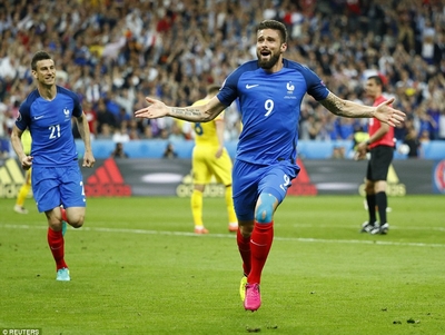 Pháp thắng kịch tính ở trận khai mạc Euro 2016