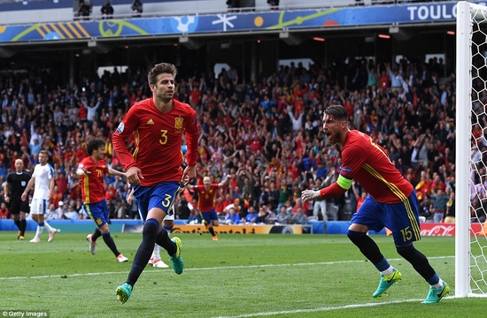 Niềm vui chiến thắng của Tây Ban Nha