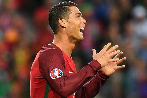 C.Ronaldo nổi cáu với lối chơi phòng ngự của Iceland