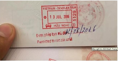 Nhà nghỉ từ chối khách Trung Quốc vì hộ chiếu in đường lưỡi bò