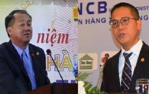 Bị can Phạm Công Danh và bị can Phan Thành Mai - nguyên Chủ tịch HĐQT và Tổng Giám đốc VNCB.