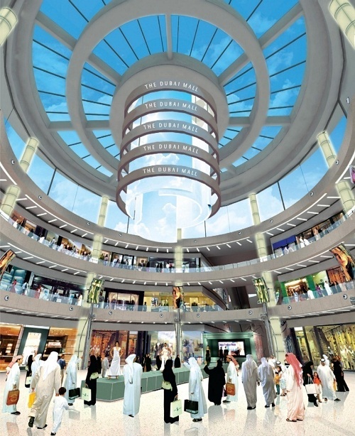  Khu mua sắm Dubai Mall.
