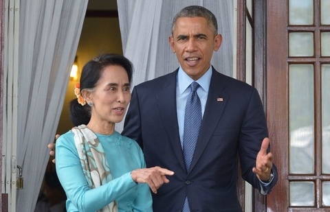 Ông Obama tiếp đón bà Aung San Suu Kyi