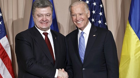 Phó Tổng thống Mỹ Biden và Tổng thống Ukraine Poroshenko
