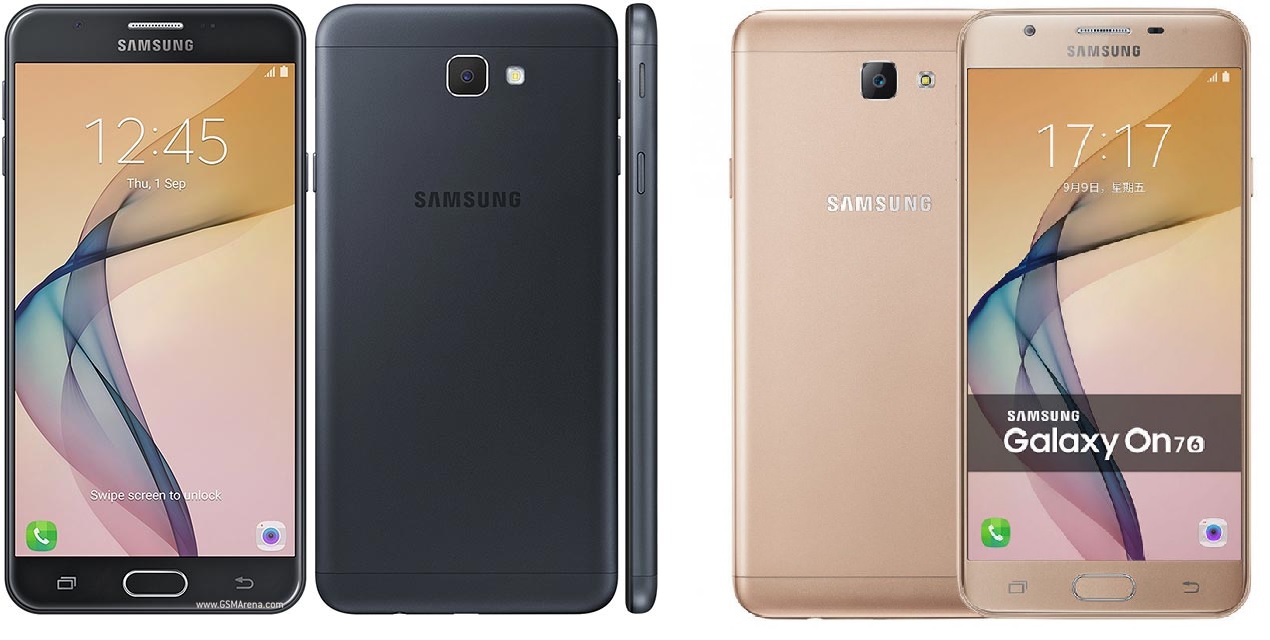 Samsung Galaxy J7 Prime (trái) và Samsung Galaxy On7 2016 (phải)