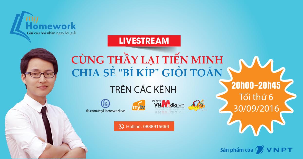 Livestream chia sẻ &quot;bí kíp&quot; giải toán siêu nhanh của thầy Lại Tiến Minh