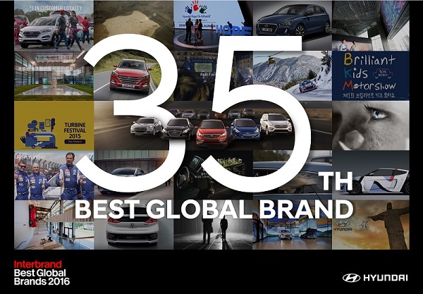 Hyundai trở thành thương hiệu lớn thứ 35 trên thế giới