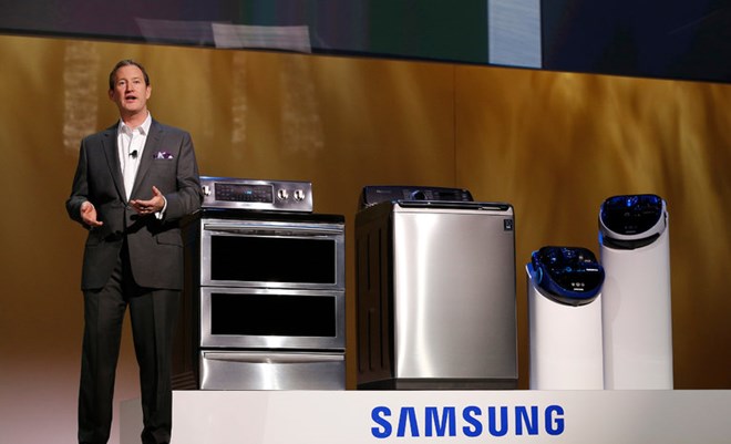 Samsung thu hồi 2,8 triệu máy giặt vì lo người dùng bị thương