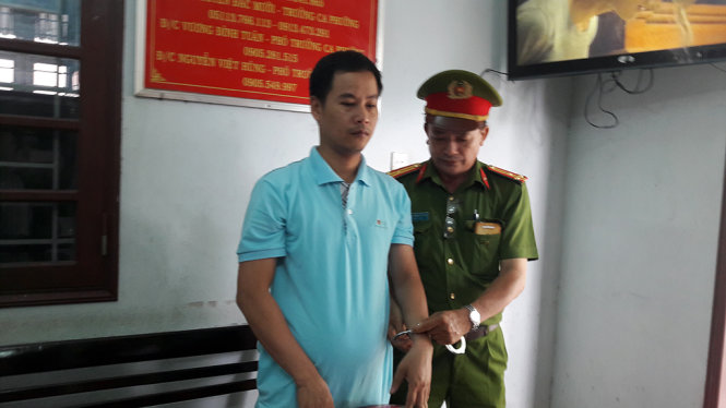 Bị can Nguyễn Ẩn, nhân viên ngân hàng - Ảnh: T.T 