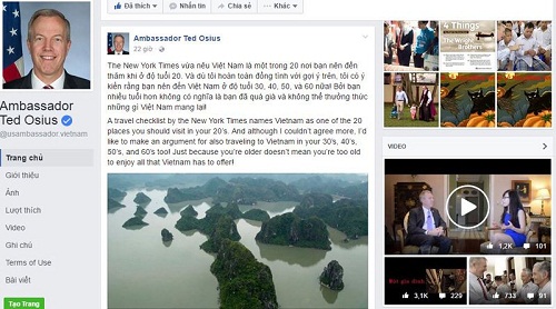 Đại sứ Mỹ: Nên đến Việt Nam khi bạn 30 tuổi!