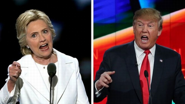 Bà Hillary Clinton và ông Donald Trump - hai ứng cử viên của cuộc bầu cử tổng thống Mỹ