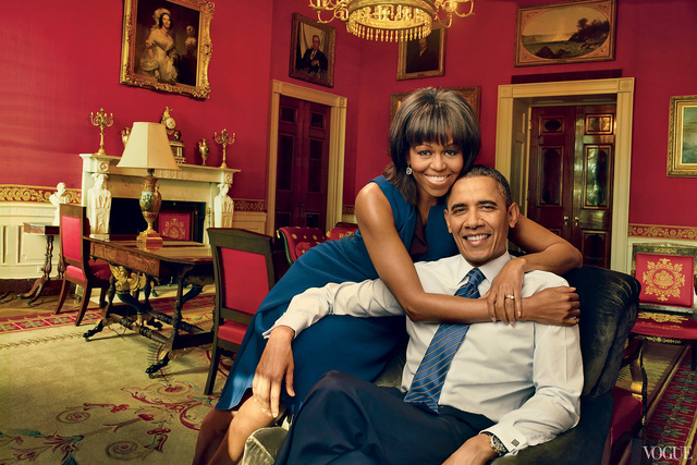 Tổng thống Mỹ Barack Obama và đệ nhất phu nhân Michelle Obama. (Ảnh: Vogue)
