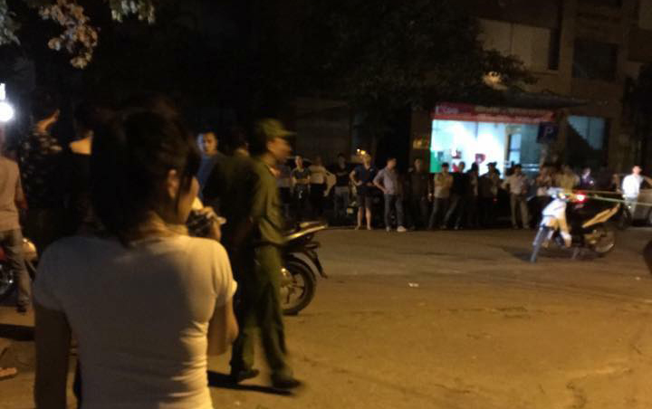 Hiện trường vụ bắn nhau trên phố Nguyễn Thị Định