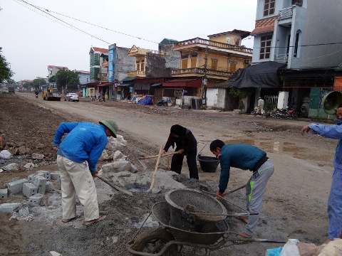  Hình ảnh được ghi nhận tại tuyến đường Trần Quang Khải, phường Lê Hồng Phong, TP Phủ Lý (tỉnh Hà Nam) 