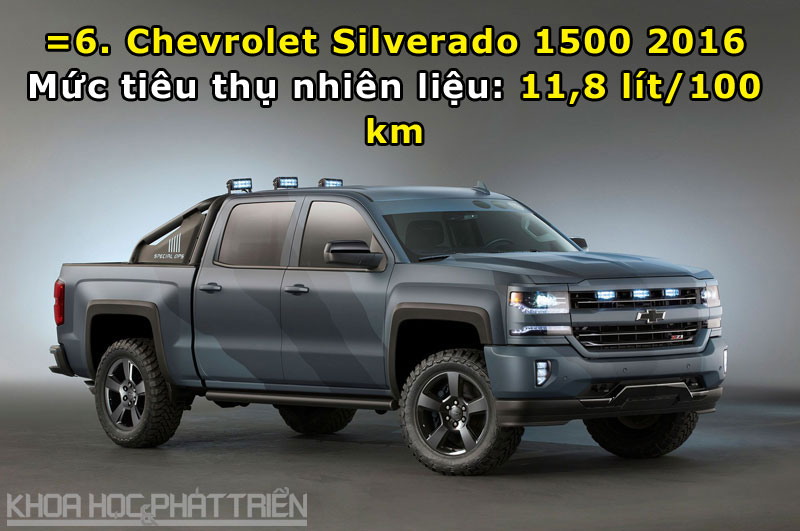 6. Chevrolet Silverado 1500 2016.
