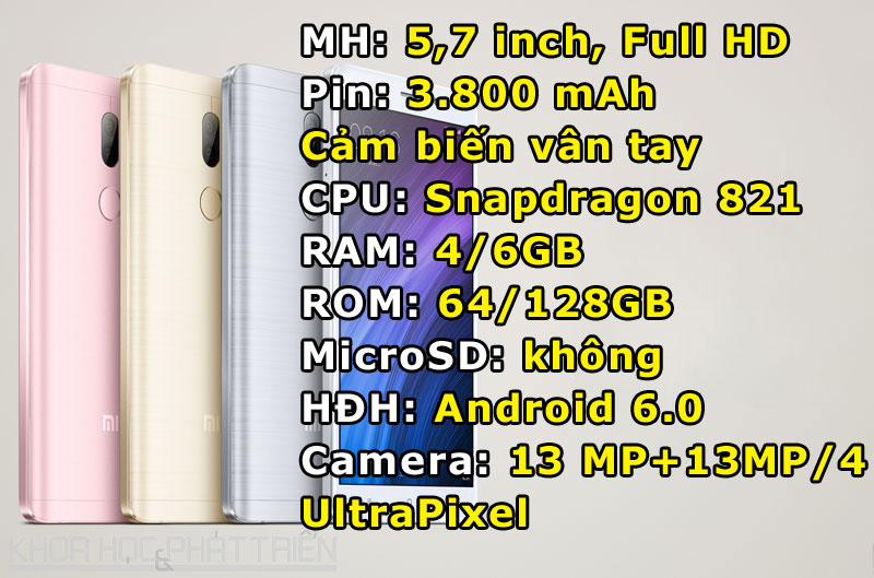 5. Xiaomi Mi 5s Plus (153.777 điểm).