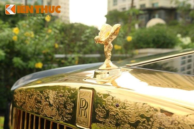Trên lưới tản nhiệt của chiếc xe cũng có những họa tiết khắc hình rồng của Việt Nam, với các con mắt được cẩn ruby đắt tiền.
