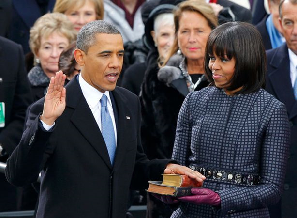 Ông Obama tuyên thệ nhậm chức vào năm 2009 (Ảnh: Reuters)
