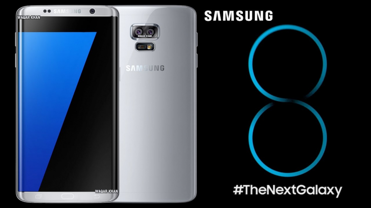 Samsung hy vọng Galaxy S8 sẽ lấy lại danh tiếng cho mình sau sự cố mang tên Note 7. Ảnh: Một mẫu thiết kế Galaxy S8 trên internet.