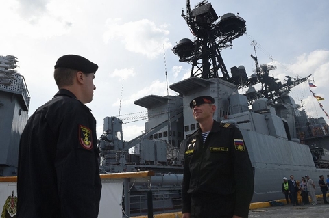 Tàu chiến Nga đã đến Philippines tham gia vào một cuộc tập trận chung chưa từng có