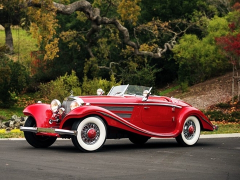 10. Mercedes-Benz 540 K Special Roadster 1937 chỉ được thiết kế dành cho 2 người. Nó có giá 9,9 triệu USD.