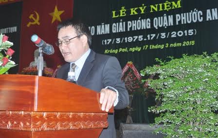 Ông Nguyễn Sĩ Kỷ khi còn làm Chủ tịch UBND huyện Krông Pắk - ảnh Báo Đắk Lắk