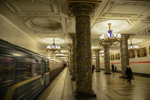 Ga tàu Avtovo ở St. Petersburg (Nga).