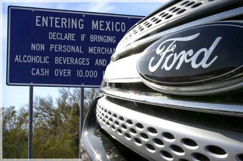 Một chiếc xe của Ford ở Mexico 