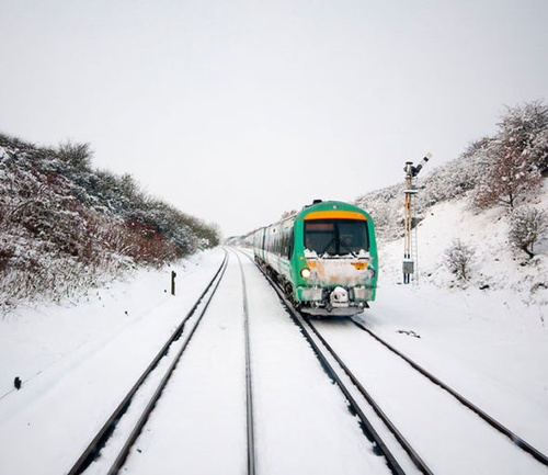 Đường sắt có thể bị ảnh hưởng bởi tuyết rơi dày