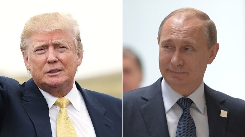 Tổng thống đắc cử Mỹ Donald Trump và Tổng thống Nga Vladimir Putin