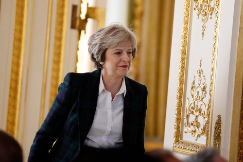 Thủ tướng Theresa May trước bài phát biểu về kế hoạch Brexit hôm 17/1