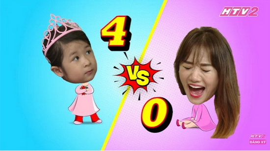 Tại đây, Hari Won đã để “thua” cô bé 4 tuổi đến “4 hiệp”   