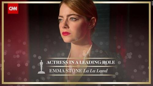 Trước đó, Emma Stone vinh dự sở hữu Quả cầu vàng, giải thưởng tiền Oscar quan trọng nhất, ở cùng hạng mục. 