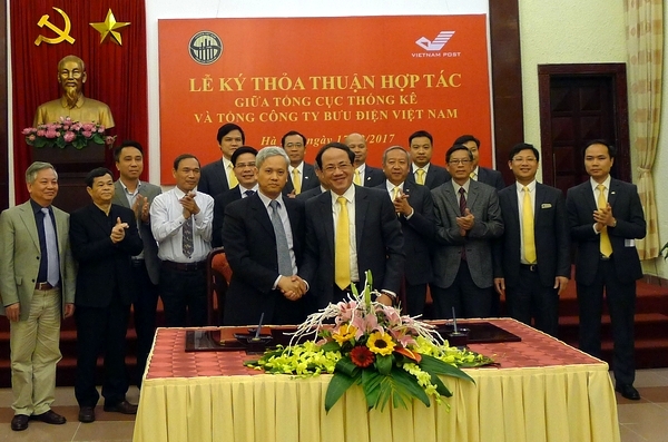 Bưu điện Việt Nam ký kết hợp tác với Tổng cục Thống kê