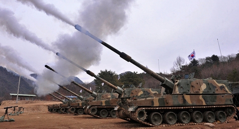 Hàn Quốc điều binh hùng tướng mạnh tập trận với Mỹ