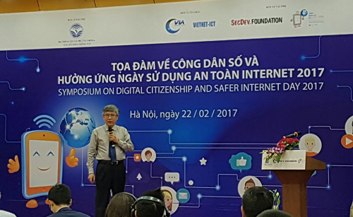 ông Nguyễn Thanh Hải - Cục trưởng Cục an toàn thông tin, Bộ TT&TT phát biểu tại buổi Tọa đàm