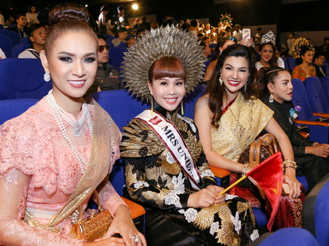 Hoa hậu Hằng Nguyễn hội ngộ dàn hoa hậu quốc tế ở Thái Lan