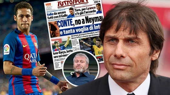 Ông Conte chưa muốn Chelsea chiêu mộ Neymar vào thời điểm này!
