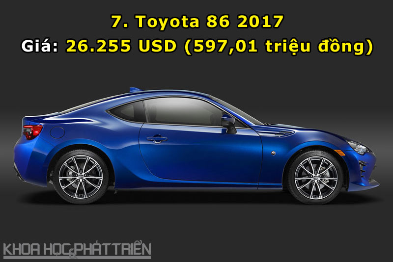 7. Toyota 86 2017 phiên bản cơ sở.