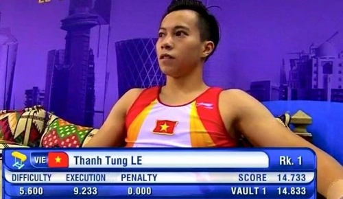 Thanh Tùng giành điểm số cao nhất và đoạt huy chương vàng tại Cúp thế giới đang diễn ra ở Doha.