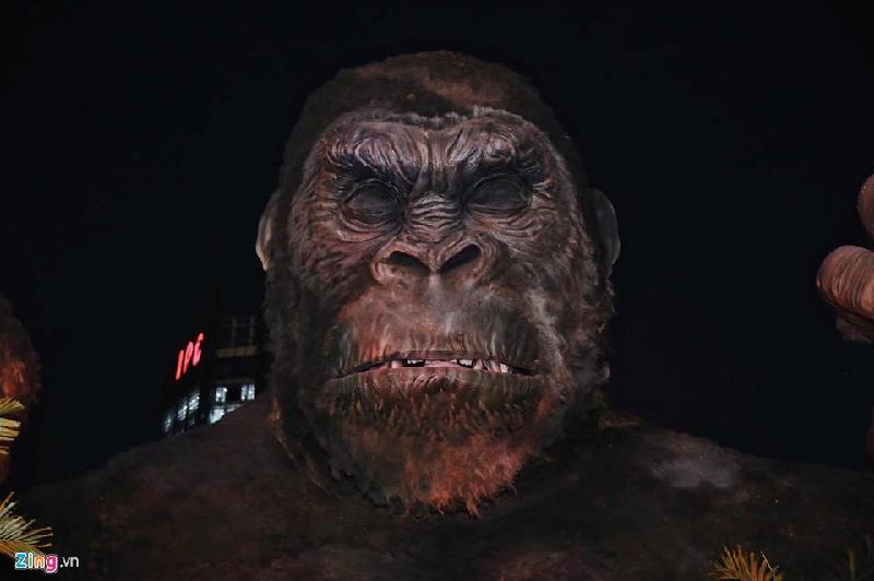 Sự hung dữ của Kong được nghệ sĩ người Việt khắc họa tinh tế như thật.