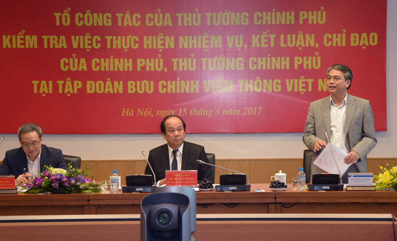 Ông Trần Mạnh Hùng - Chủ tịch Hội đồng Thành viên VNPT cho biết hiện tỷ suất lợi nhuận/vốn chủ sở hữu của VNPT vào khoảng 7%.