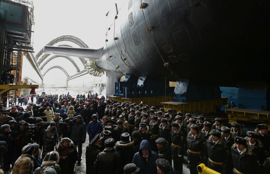 Tàu ngầm Kazan được hạ thủy ngày hôm qua