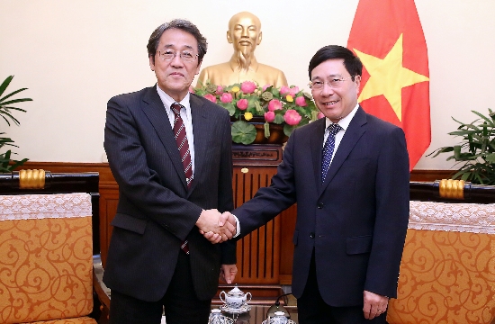hó Thủ tướng, Bộ trưởng Ngoại giao Phạm Bình Minh đã tiếp ông Kunio Umeda - Đại sứ đặc mệnh toàn quyền Nhật Bản tại Việt Nam