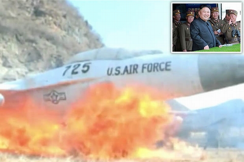 Triều Tiên tung hỏa lực, phá hủy chiến đấu cơ Mỹ
