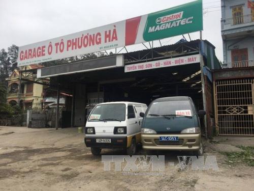 Chiếc xe được rao bán tại gara ô tô Phương Hà.