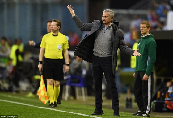 Ông Mourinho không hài lòng với kết quả của trận đấu