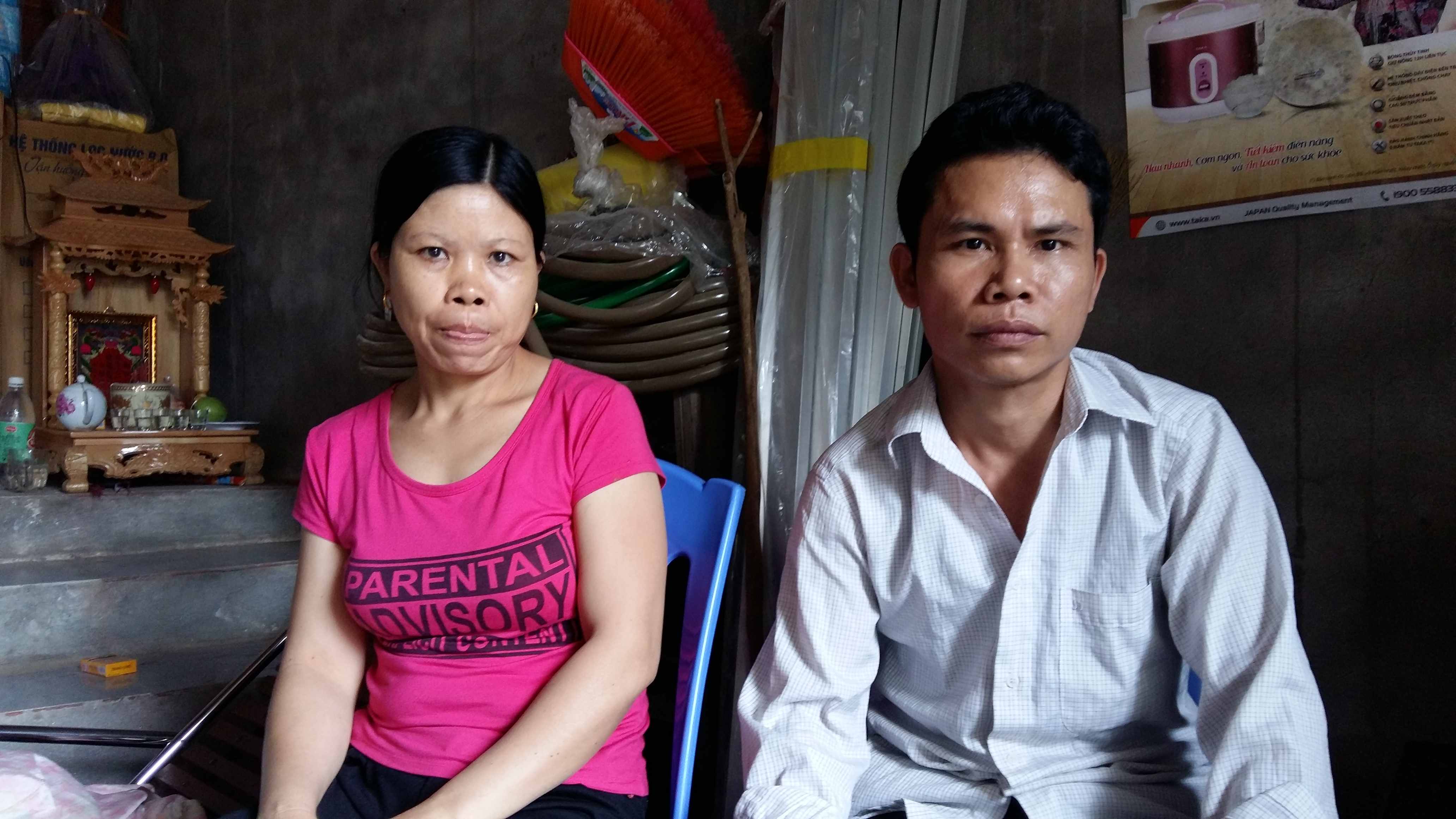 Vợ chồng anh Trần Minh Tư kể lại câu chuyện oan sai với PV